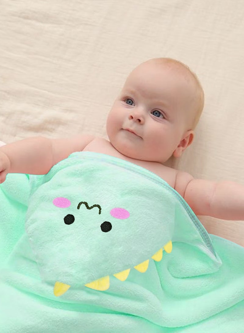 أوربازار مناشف أطفال بغطاء للرأس، عبوة من 3 قطع من مناشف حمام ناعمة فاخرة للأطفال الرضع والأطفال الصغار والرضع - فائقة الامتصاص، هدايا استحمام للأطفال كأفضل هدايا للأولاد والبنات (عبوة من 3 قطع) - Image 5