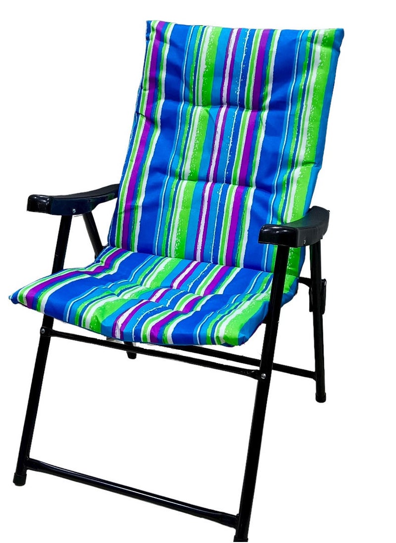 GO2CAMPS Foldable Camping Chair with Cusion/Beach Chair/Garden Chair/Fishing Chair/Picnic Chair  - Image 1
