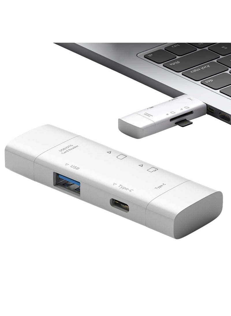 KASTWAVE Usb Card Reader, Memory Card Adapter, Usb C to Micro S.d Card Adapter, Memory Card Reader, Usb3.0 Tf Memory Card Otg Typec Multi-Function Card Reader Compatible withh Os/linux and Other Systems  - Image 1