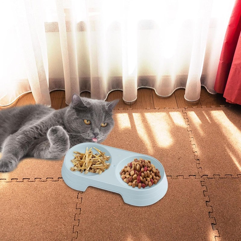 Dog Bowls - Macaron Elevated Cat Double Bowl,Puppy Food and Water Bowls Set, Pet for Feeding Small Medium Large Dogs Cats Puppies - Image 2