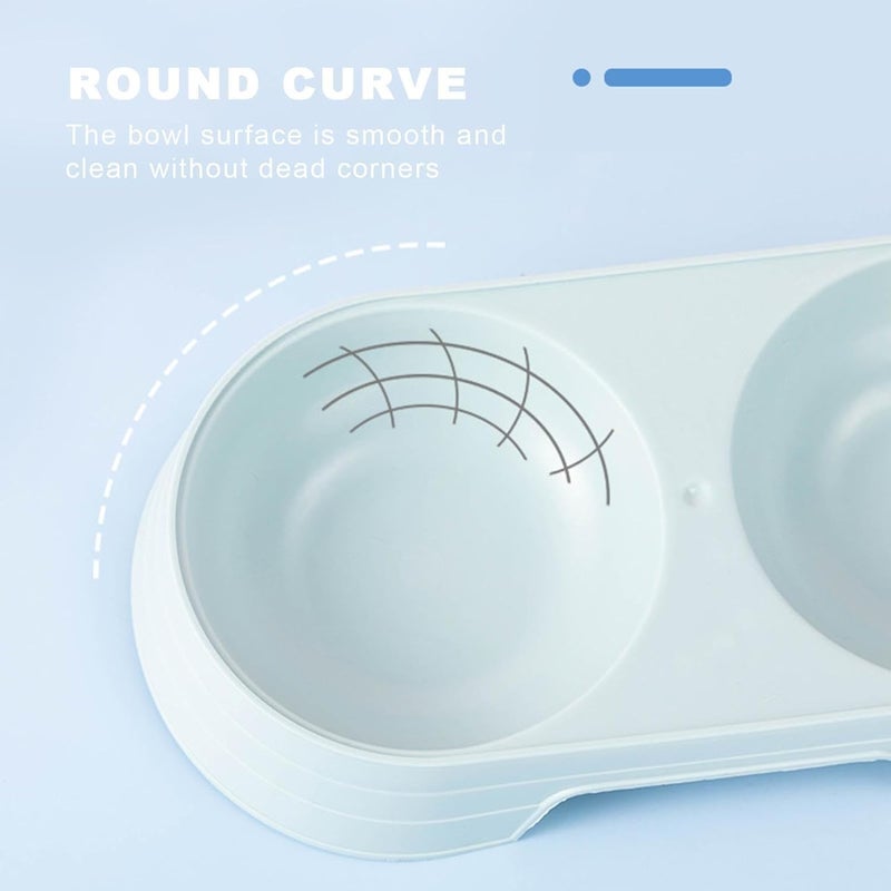 Dog Bowls - Macaron Elevated Cat Double Bowl,Puppy Food and Water Bowls Set, Pet for Feeding Small Medium Large Dogs Cats Puppies - Image 5