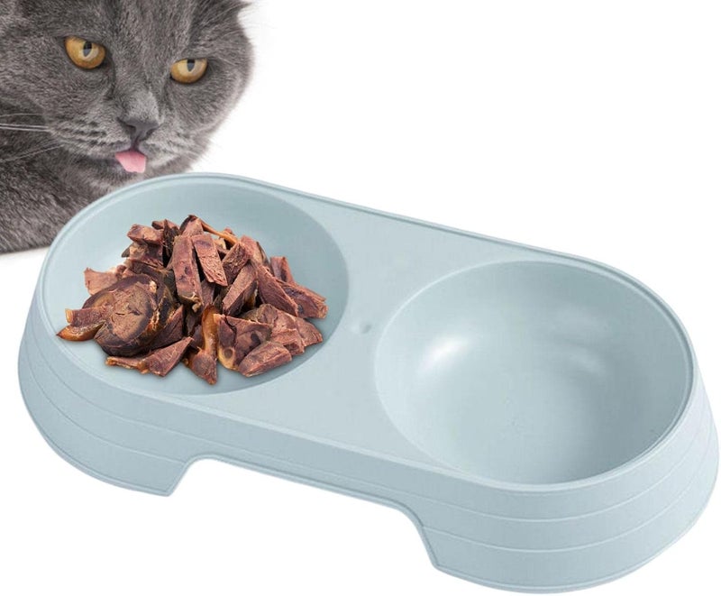 Dog Bowls - Macaron Elevated Cat Double Bowl,Puppy Food and Water Bowls Set, Pet for Feeding Small Medium Large Dogs Cats Puppies - Image 1