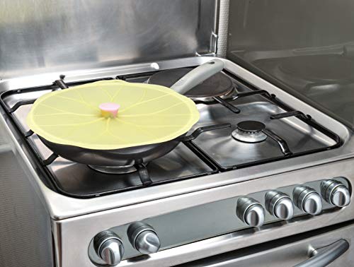 Charles Viancin - Lilypad Silicone Lid for Food Storage - 13''/33cm - Creates an Airtight Seal on Any Smooth Rim Surface - BPA-Free - Oven, Microwave, Freezer, Stovetop and Dishwasher Safe - Image 4