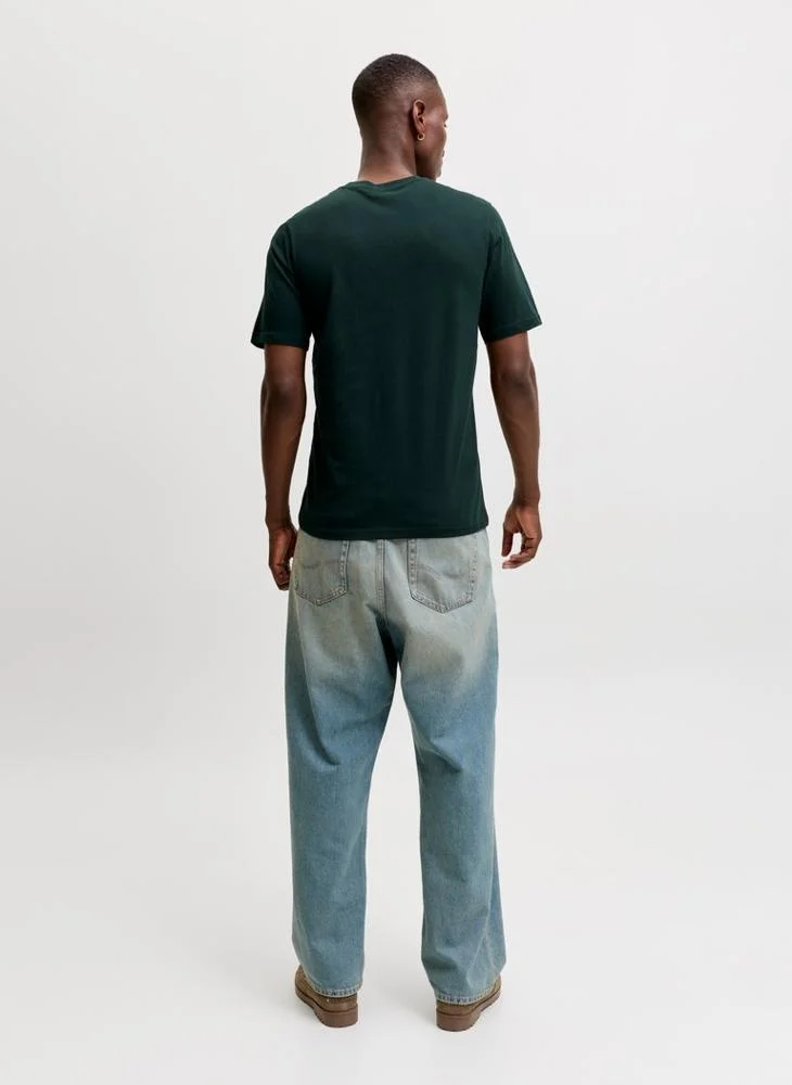 JACK & JONES Casual Regular Fit Crew Neck T-Shirt