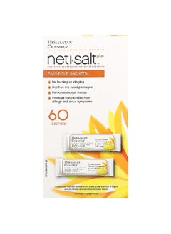 Himalayan Chandra Himalayan Chandra, Neti Salt Plus, Easy-Pour Sachets , 60 Sachets, 0.07 oz (2.16 g)  - Image 1