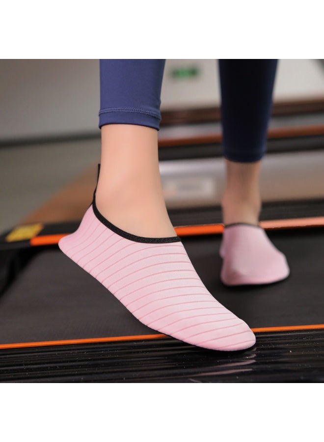 BUPY Water Shoes for Women Men Kids, Barefoot Quick-Dry Aqua Water Socks Slip-on Swim Beach Shoes for Snorkeling Surfing Kayaking Beach Walking Yoga(Pink) - Image 5