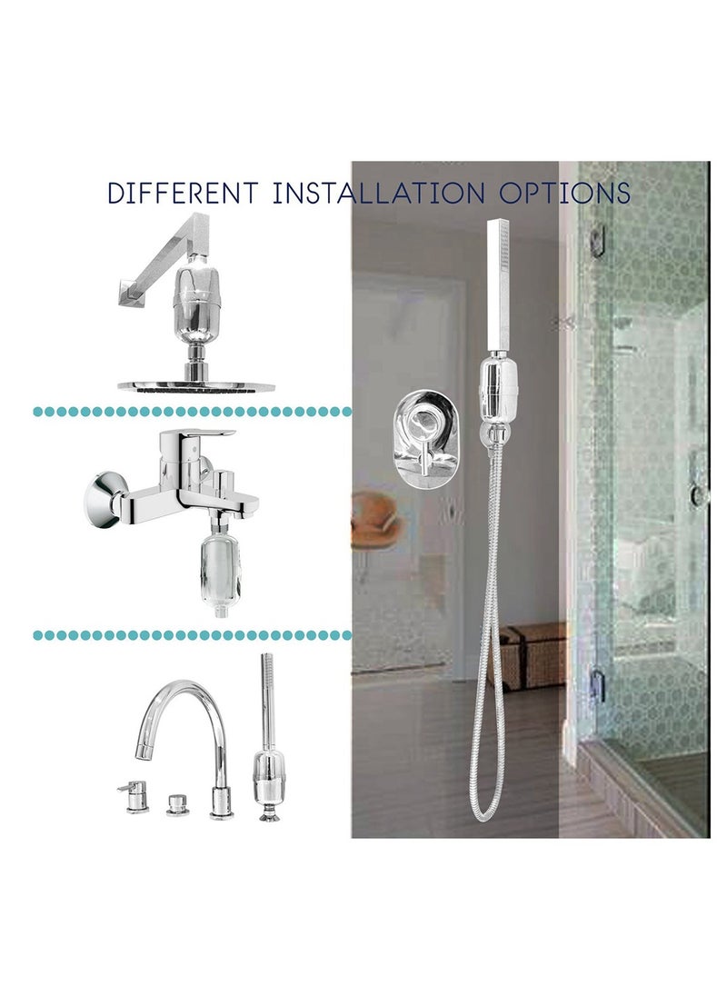Furtey - Shower Filter , 8 Stage Shower Filter , Shower Head Filter for Hard Water , Replaceable Shower Head Water Purifier , Filter That Can Remove Residual Chlorine - Image 1