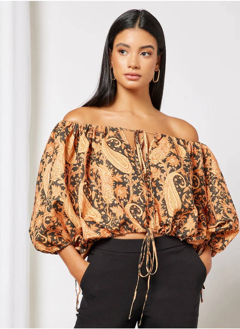 Charlie Holiday. Printed Blouse