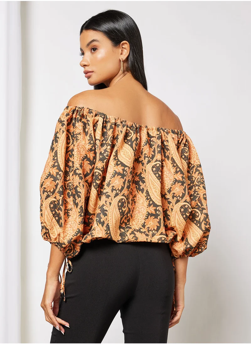 Charlie Holiday. Printed Blouse