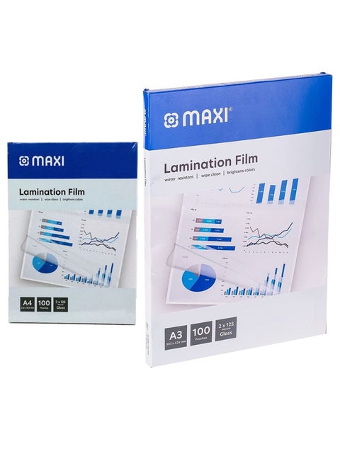 2-Pack A4 and A3 Lamination Pouch Set