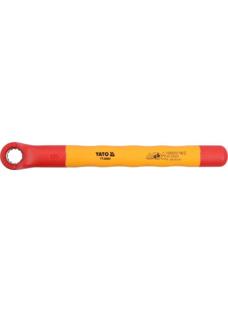 YATO Insulated Ring Wrench 9mm VDE-1000V YT-20983