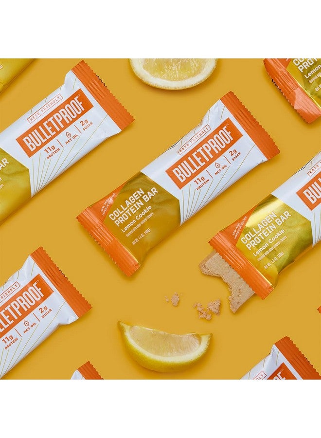 Bulletproof Lemon Cookie Collagen Protein Bars, Pack of 12, Keto-Friendly Snack with MCT Oil, Grass-fed Collagen, No Added Sugar - Image 2