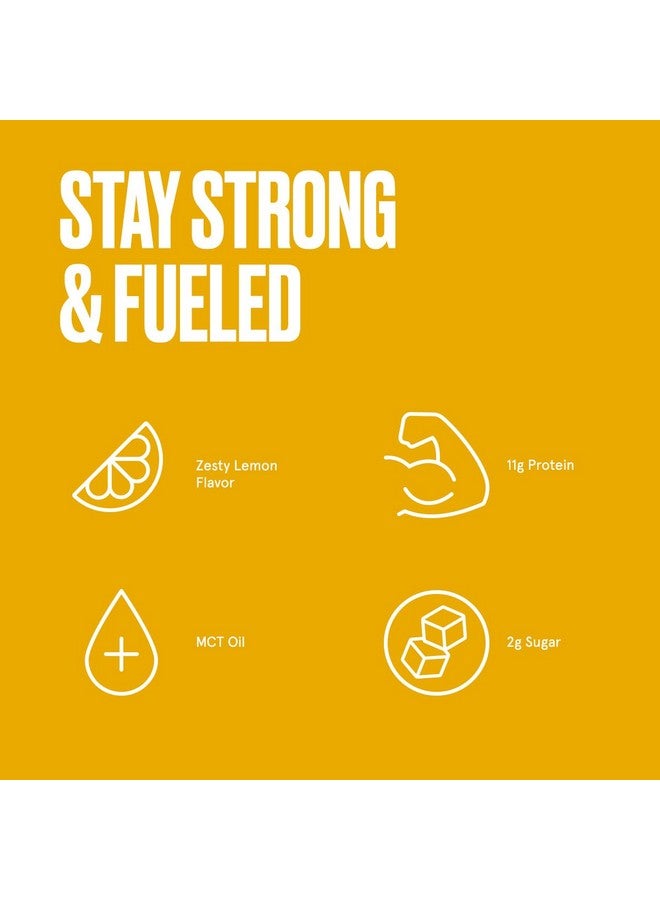 Bulletproof Lemon Cookie Collagen Protein Bars, Pack of 12, Keto-Friendly Snack with MCT Oil, Grass-fed Collagen, No Added Sugar - Image 3