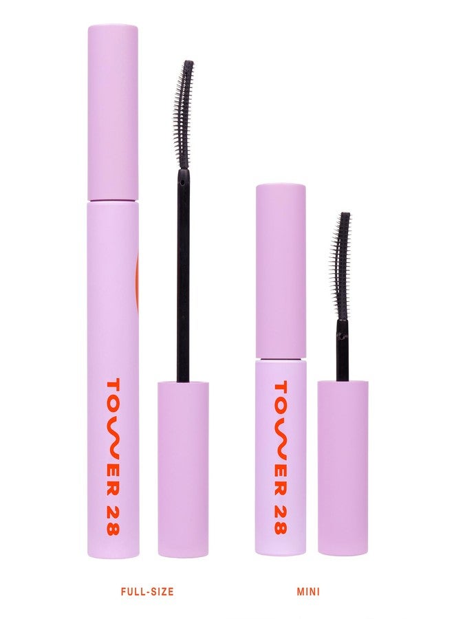 Tower 28 Mini MakeWaves Lengthening & Volumizing Mascara, Jet (0.18 oz) - Image 5