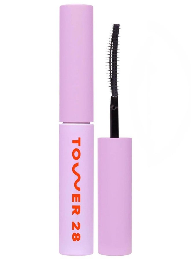 Tower 28 Mini MakeWaves Lengthening & Volumizing Mascara, Jet (0.18 oz) - Image 1