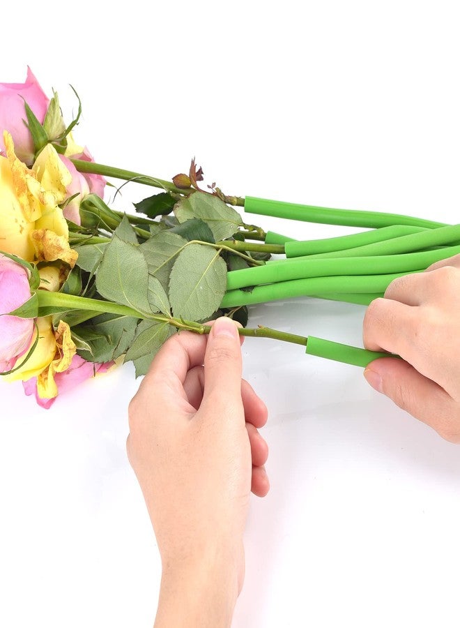 DLUGOPIS 1/4 inches Stem Covers for DIY Bouquets 12 inch Artificial Flower Stem Covers for DIY Wedding Centerpiece Bouquet (Green) - Image 2