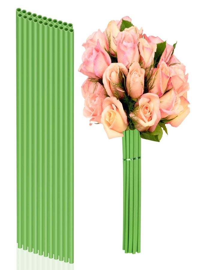 DLUGOPIS 1/4 inches Stem Covers for DIY Bouquets 12 inch Artificial Flower Stem Covers for DIY Wedding Centerpiece Bouquet (Green) - Image 1