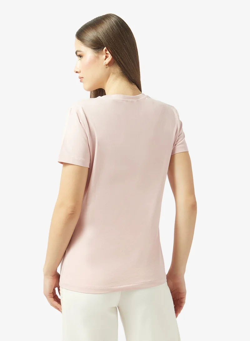 GUESS  Maddalena Crew Neck Short Sleeve T-Shirt for Women | Best Price UAE