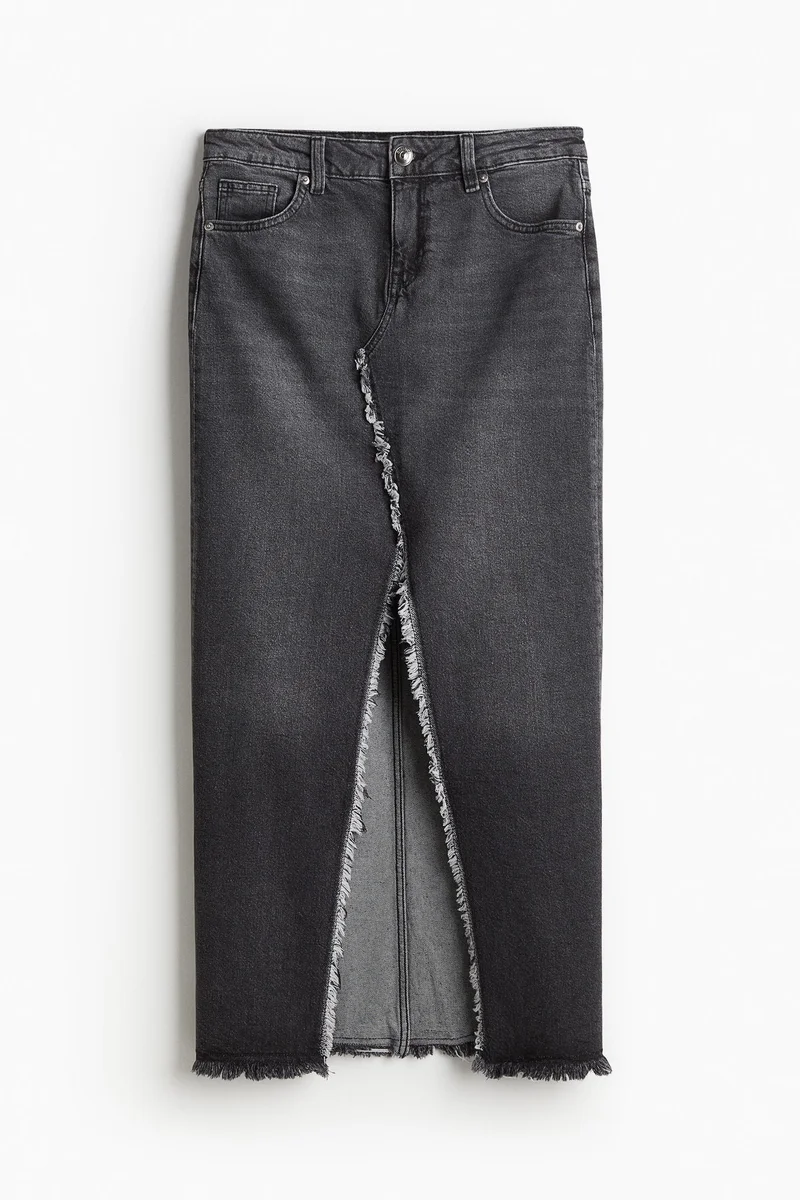 H&M Front Slit High Waist Skirt