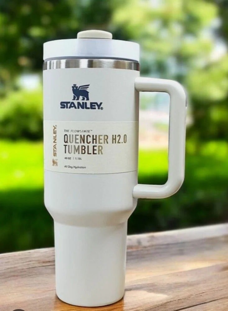 Stanly Stanley Quencher H2.0 FlowState Stainless Steel Vacuum Insulated Tumbler with Lid and Straw for Water, Iced Tea or Coffee, Smoothie and More, 40 oz - Image 1