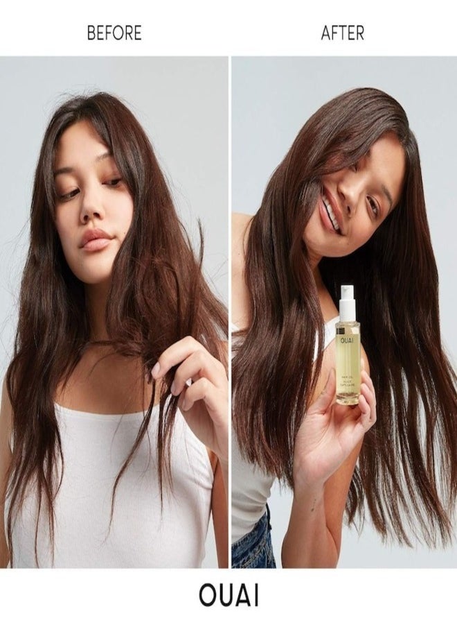 Ouai - OUAI Hair Oil Travel Size 13ml | Lightweight Anti-Frizz & Shine-Boosting Hair Treatment - Image 1