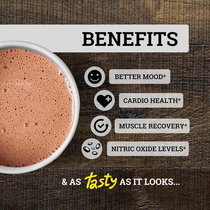 Black Forest مسحوق الكاكاو الأسود من غابة بلاك فوريست عالي الفلافانول 1200 ملغ فلافانولات فلافونويدات مكملات 10X أكثر فلافانولات إبيكاتشين من الكاكاو 600 ملغ من مكمل إبيكاتشين لصحة القلب طاقة أكسيد النيتريك - Image 3