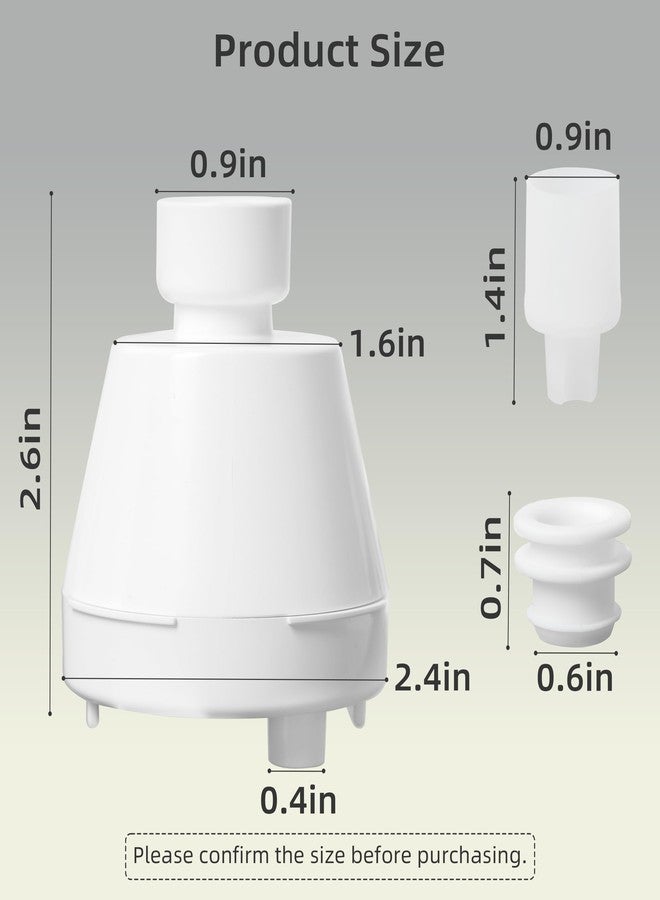 Baofum Cat Water Fountain Replacement Filter Housing & Silicone Nozzle Plug Set Pet Water Dispenser, Pet Fountain Parts Accessories (B. 1 Housing+2 Silicone Nozzle Plug) - Image 3