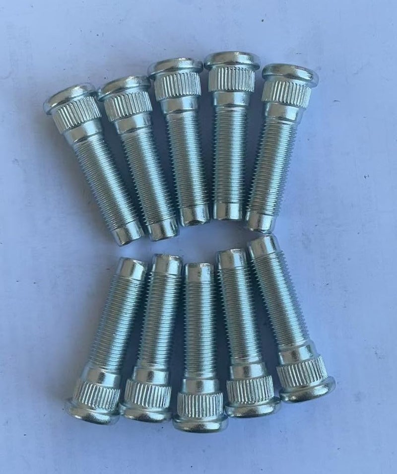 SHULIY 10 PCS 1/2-20 Serrated Wheel Stud Bolt 610-368 0.627 in. Knurl, 1-31/32 in. Length Replacement for Ford Explorer Mustang Mazda B2300 B2500 B3000 B4000 Lincoln Mercury Car - Image 2