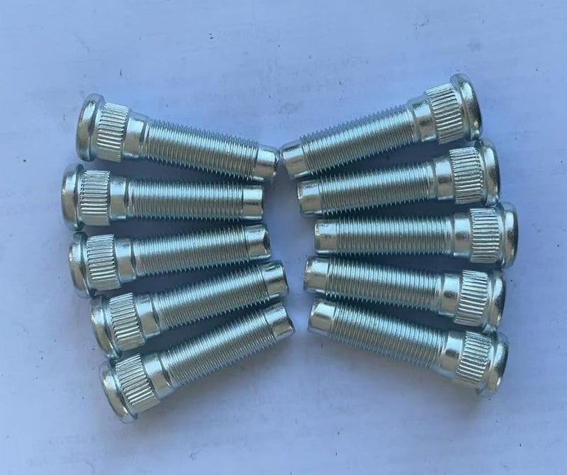 SHULIY 10 PCS 1/2-20 Serrated Wheel Stud Bolt 610-368 0.627 in. Knurl, 1-31/32 in. Length Replacement for Ford Explorer Mustang Mazda B2300 B2500 B3000 B4000 Lincoln Mercury Car - Image 4