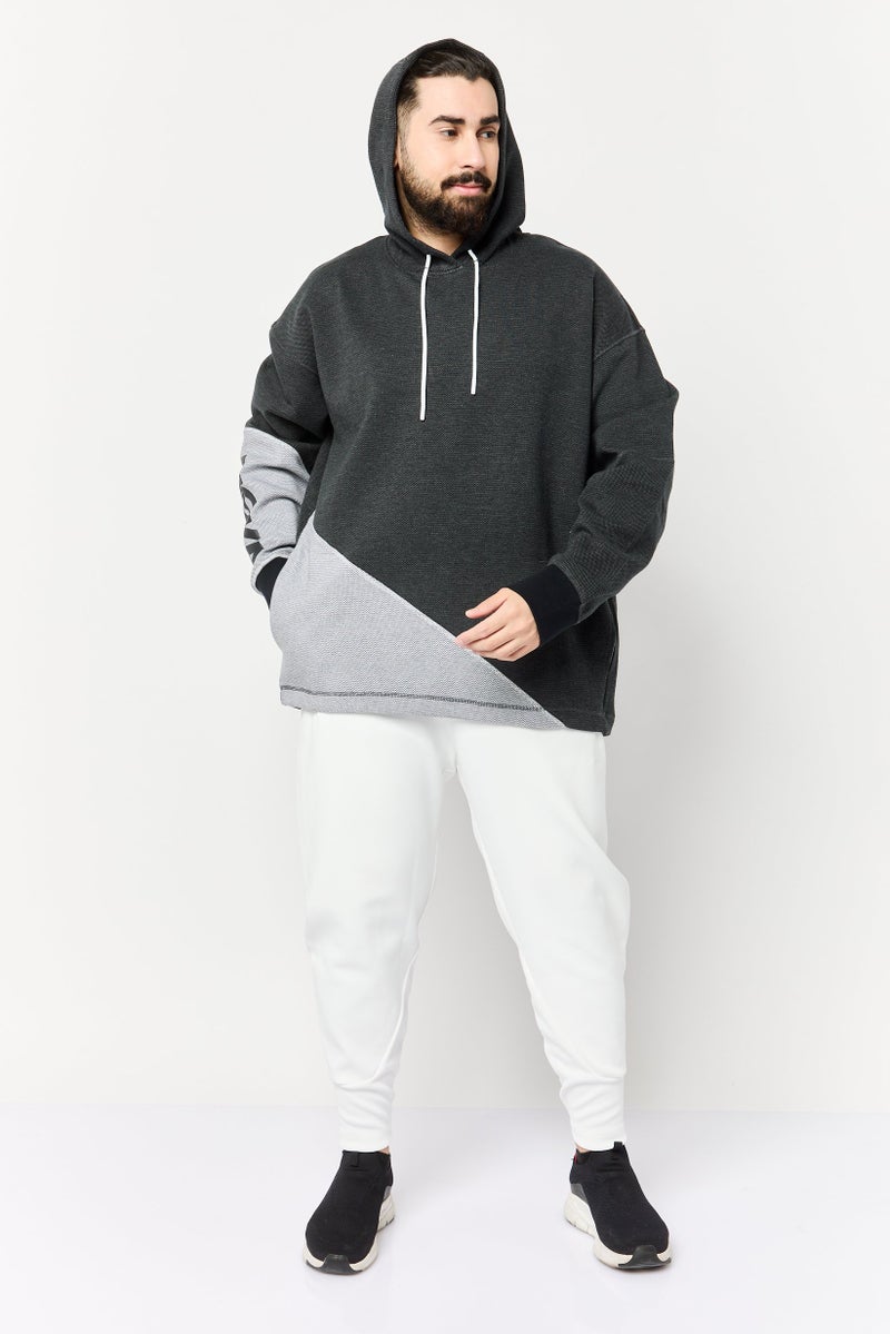 Hoka Men Sportswear Fit Long Sleeves Outdoor Hoodies, Black  - Image 3