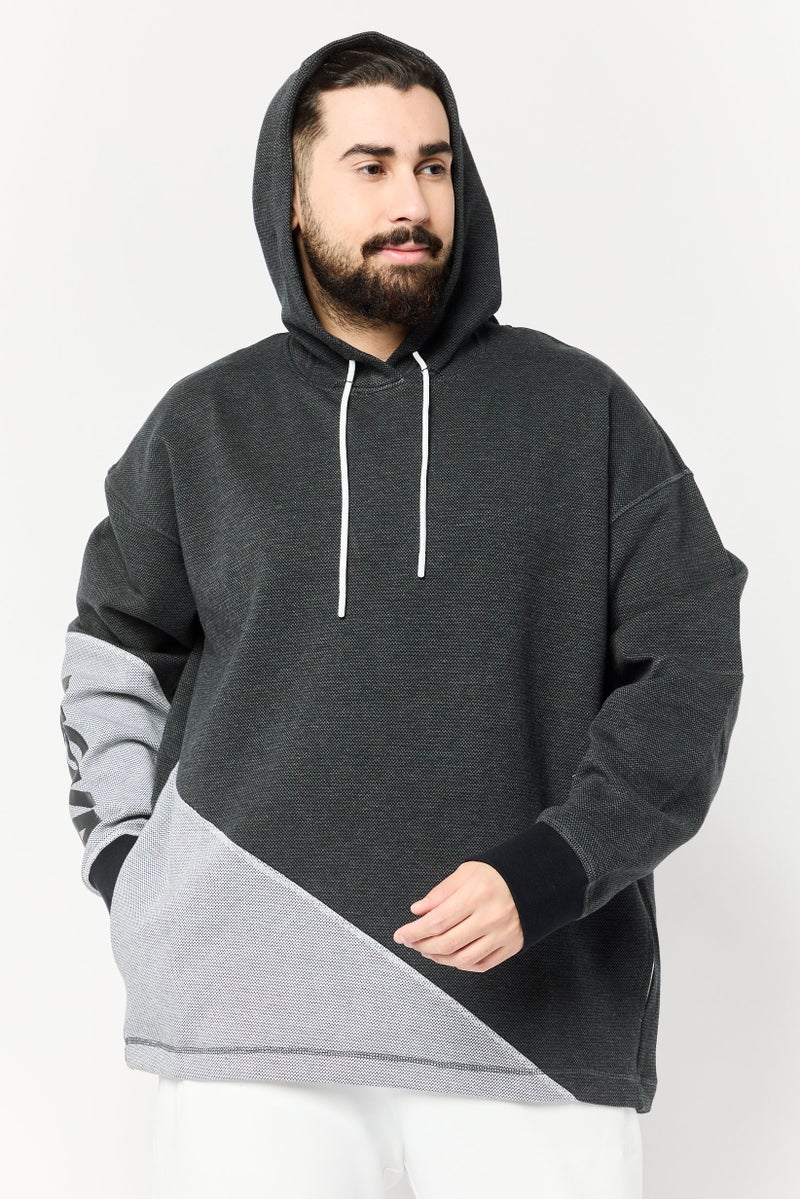 Hoka Men Sportswear Fit Long Sleeves Outdoor Hoodies, Black  - Image 1