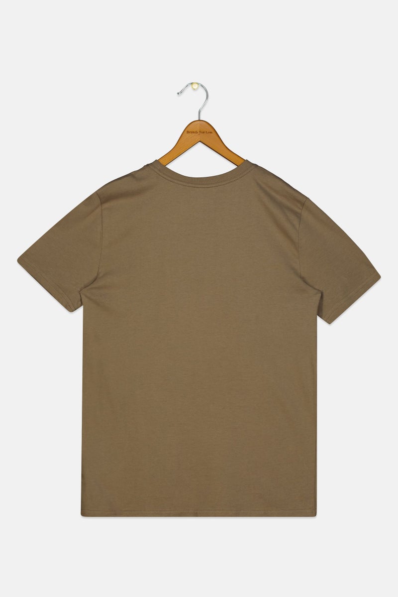 PUMA Kids Boy Sportswear Fit Short Sleeve Outdoor T-Shirt, Tan - Image 2