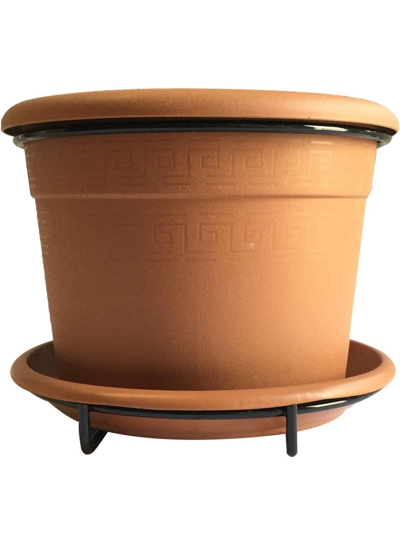 Idel Hanging Flower Pot 20cm  Hang Etrusco – 3.2L Plastic Planter with Hook for Balcony, Garden, Indoor & Outdoor Plants – Durable Decorative Hanging Basket - Made in Italy - by Idel - Image 5