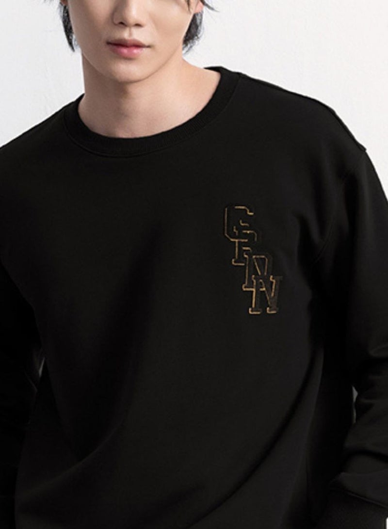 جيوردانو كنزة رجالية مطبوعة بياقة دائرية - Image 3