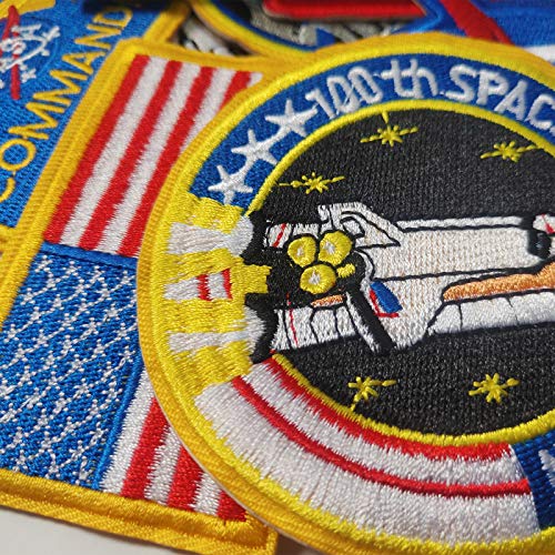 bfuee Apollo Space Shuttle Patches - NASA US Flag Patches (8 Pieces) for Hats, Jackets, Shirts, Vests, Shoes, Jeans - Image 3