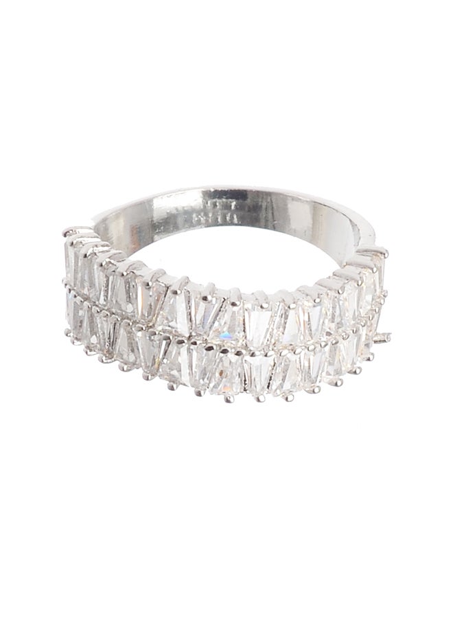 Akher el Ankoud - Zircon Stone Ring Size 18 - Image 1