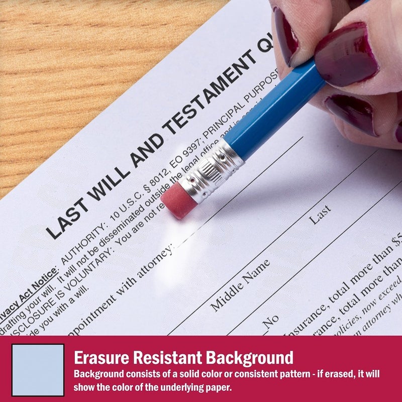 DocuGard Standard Blue Multi-Purpose Security Paper, 2 Features, 8.5 x 11 Inches, 24 lb, 500 Sheets (04540) - Image 4