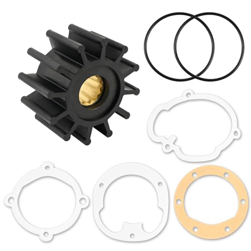 AQBB 214 21951346 Water pump impeller compatible with Volvo Penta 825940 860203 43L 50L 57L and more compatible with Johnson 091027B 091027Bcompatible with Sierra 183081 12947042530 - Image 1