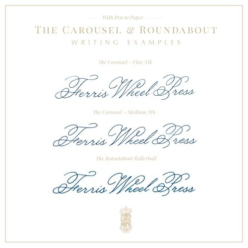 Ferris Wheel Press | Rollerball Pen | Acrylic blend body | Air-sealed click locking cap | French Vanilla | White | Fine Nib - Image 5