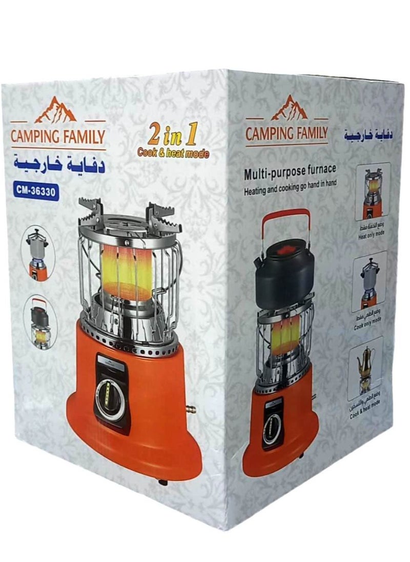عائلة التخييم دفاية خارجية تستخدم للطهي والتسخين والتدفئة  - Image 4