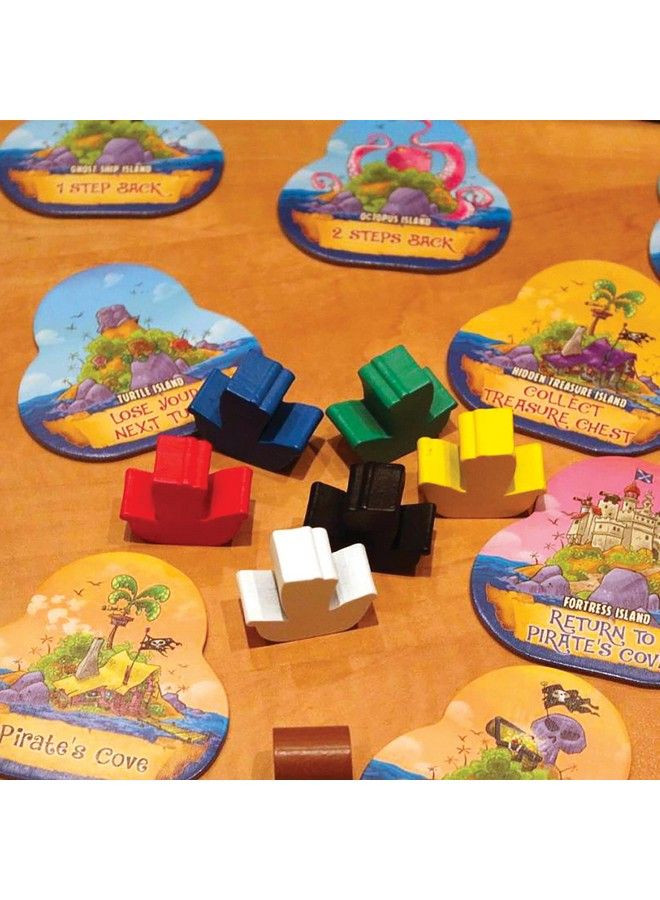 Outset Media Mystery Island Pirates Tile Game By Outset Media A Wild & Wacky Race For Treasure Build Your Own Game Two Games In One Box Perfect For Family Game Night & Children For 26 Players Ages 5+ - Image 5