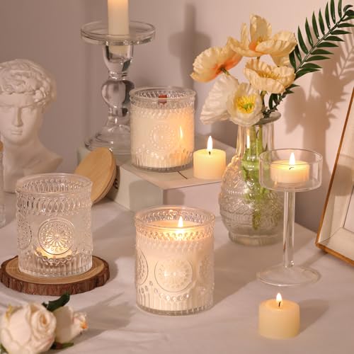 DARJEN 10 Pack Clear Candle Jars for Making Candles- 7.5 OZ Empty Glass Candle Making Jars with Bamboo Lids and Labels, Candle Making Supplies Candle Containers for Home DIY - Image 4