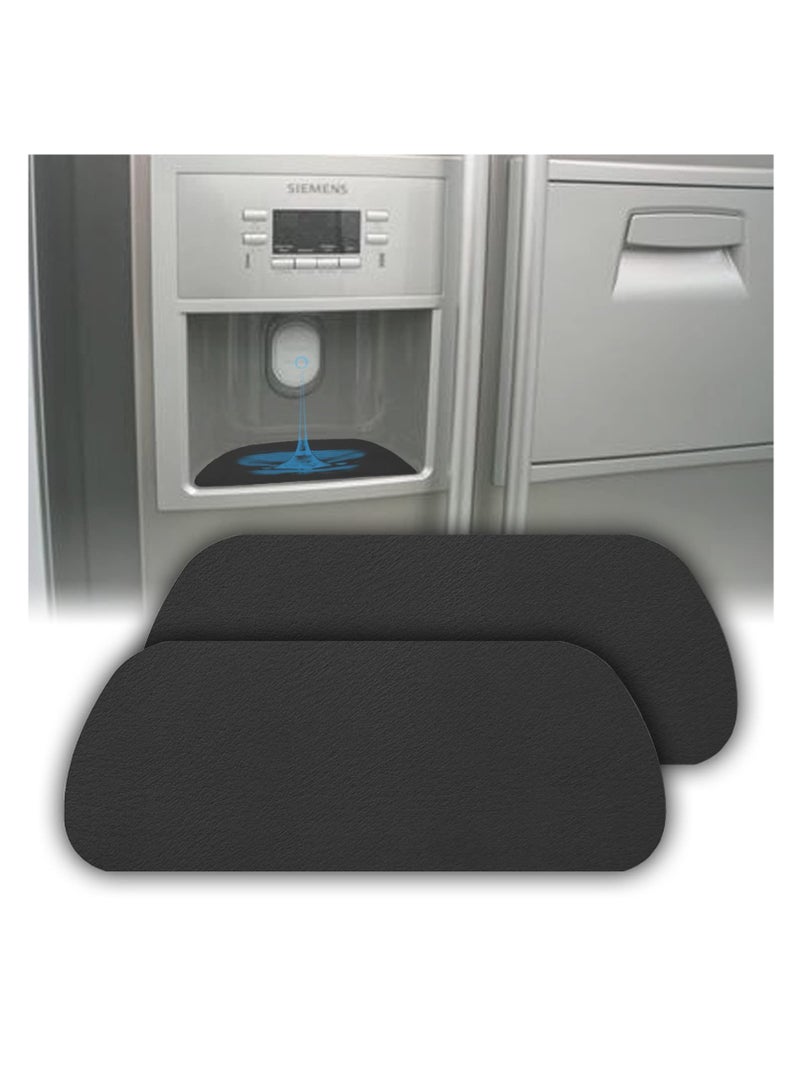 SYOSI Cuttable Refrigerator Drip Catcher for Fridge Water Dispenser, Absorbent Drip Tray, Absorbent Pad for Refrigerator Drip, Refrigerator Accessories for Whirlpool, GE, Samsung (Rectangular - 2pcs) - Image 2