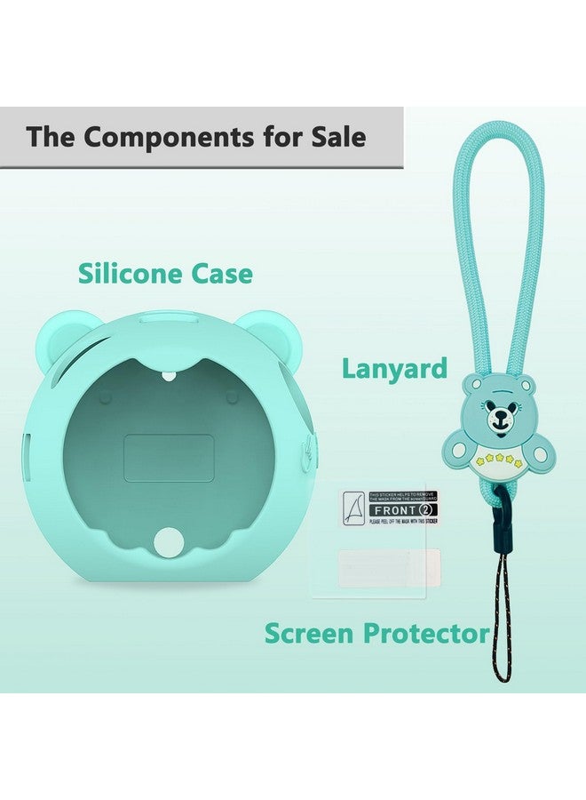JCHPINE Silicone Cover Case for Punirunes Interactive Digital Toy, Protective Skin Sleeve for Punirunes Digital Pet Toys Squishy Characters Electronic Pets Case Accessories (Case Only) (Teal Case) - Image 2