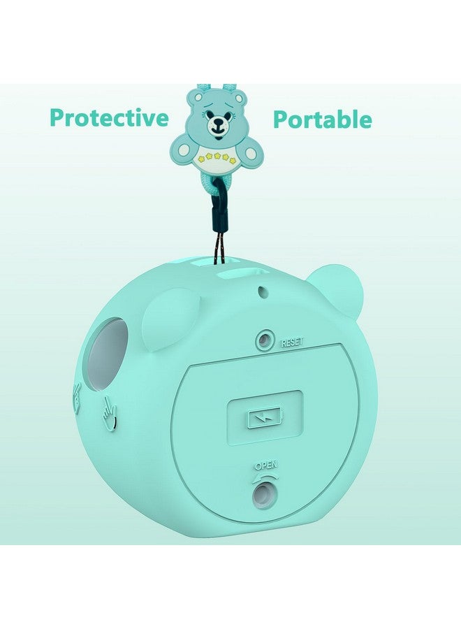 JCHPINE Silicone Cover Case for Punirunes Interactive Digital Toy, Protective Skin Sleeve for Punirunes Digital Pet Toys Squishy Characters Electronic Pets Case Accessories (Case Only) (Teal Case) - Image 4