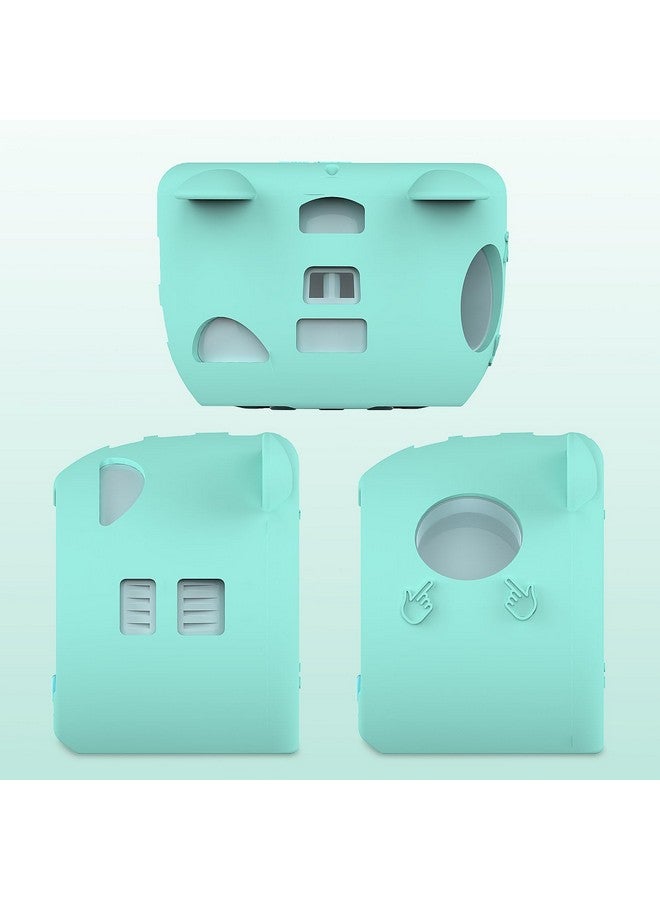 JCHPINE Silicone Cover Case for Punirunes Interactive Digital Toy, Protective Skin Sleeve for Punirunes Digital Pet Toys Squishy Characters Electronic Pets Case Accessories (Case Only) (Teal Case) - Image 5