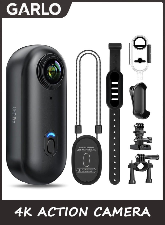4k Action Camera,Mini Vlogging Camera,Small Body Camera with IPX7 Waterproof,Underwater Camcorder,Hands-Free POV Recording, Helmet Cam for Cycling, Motorcycle(32G Card)