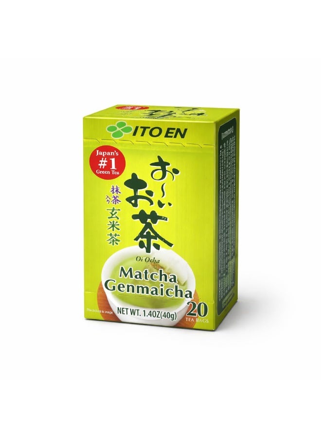 Ito En Oi Ocha Matcha Genmaicha 20 Teabags X 2G - Image 2