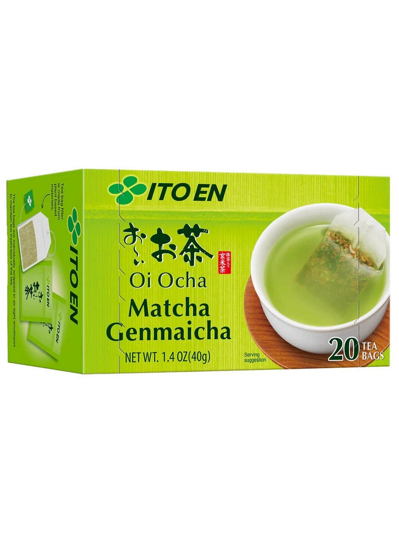 Ito En Oi Ocha Matcha Genmaicha 20 Teabags X 2G - Image 1