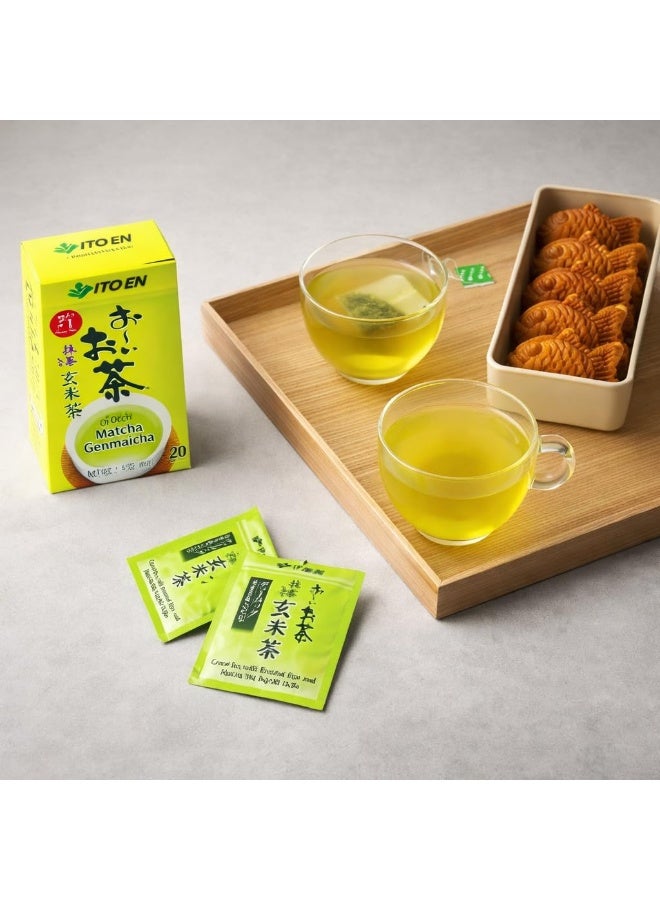 Ito En Oi Ocha Matcha Genmaicha 20 Teabags X 2G - Image 4
